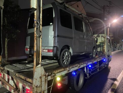 葛飾区のレッカー車での廃車引き取り