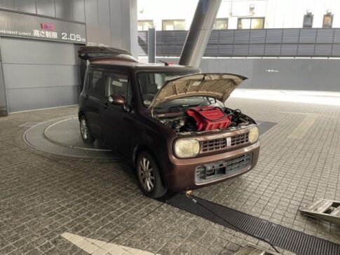 千代田区の立体駐車場からの廃車引き取り